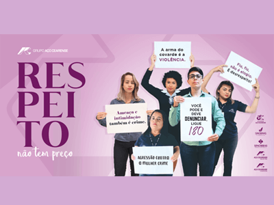 Com 85% de colaboradores homens, Grupo Aço Cearense realiza palestras sobre violência contra a mulher na Semana da Mulher
