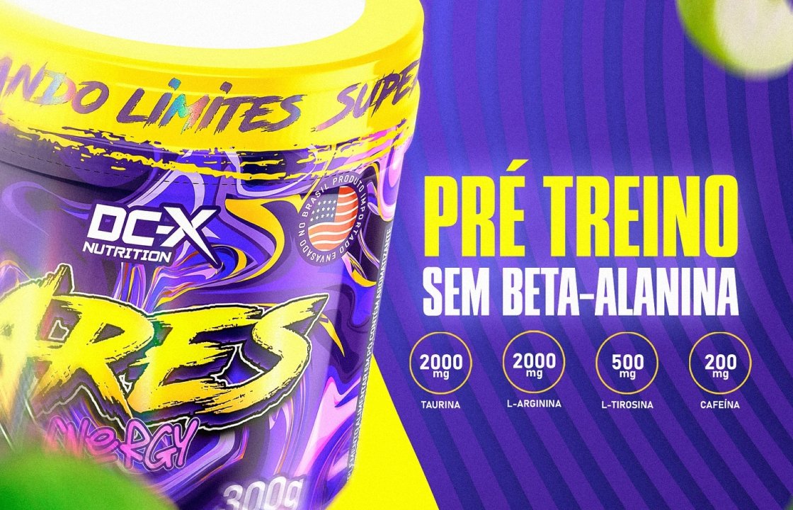 Pré treino Ares sem beta-alanina DCX